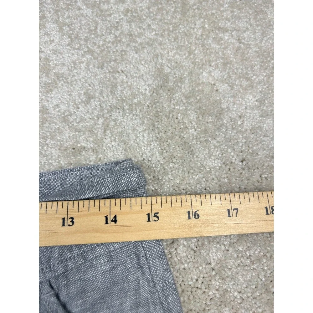 BANANA REPUBLIC Pants Women's Gray Size 4 Linen Blend Drawstring Pockets